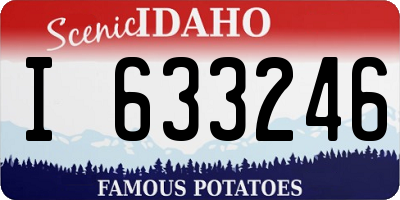 ID license plate I633246
