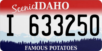 ID license plate I633250