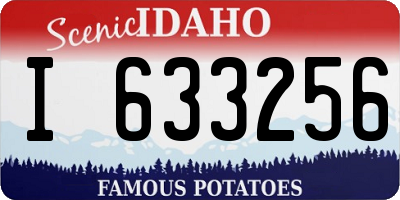 ID license plate I633256