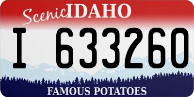 ID license plate I633260