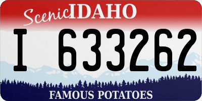 ID license plate I633262