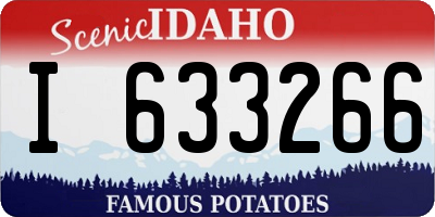 ID license plate I633266