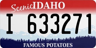 ID license plate I633271