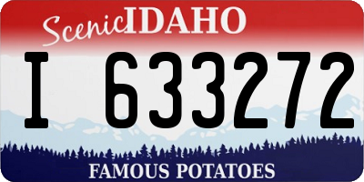 ID license plate I633272