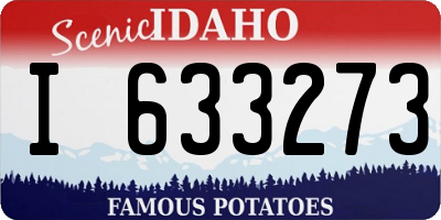 ID license plate I633273