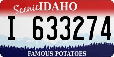 ID license plate I633274