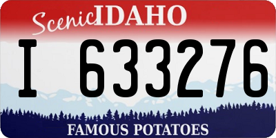 ID license plate I633276