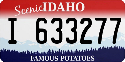 ID license plate I633277
