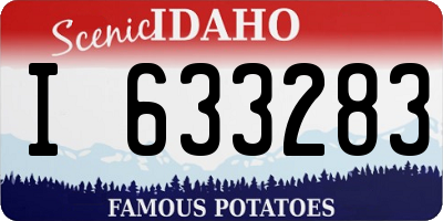 ID license plate I633283