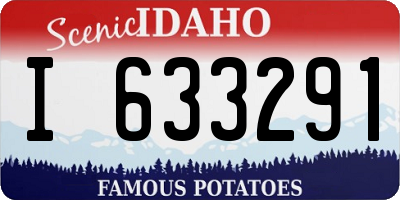 ID license plate I633291