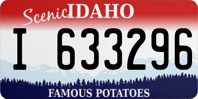 ID license plate I633296