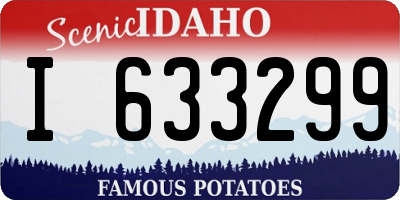 ID license plate I633299