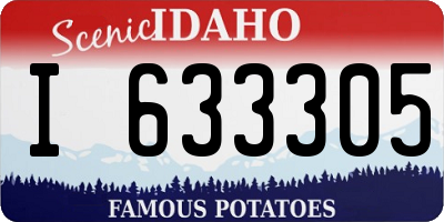 ID license plate I633305