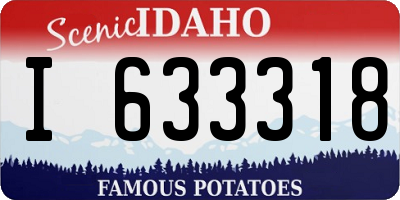 ID license plate I633318