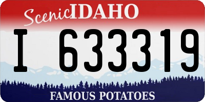 ID license plate I633319