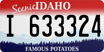 ID license plate I633324