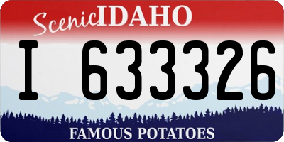ID license plate I633326