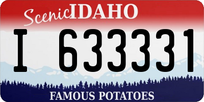 ID license plate I633331