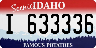 ID license plate I633336
