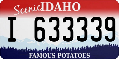 ID license plate I633339