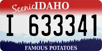 ID license plate I633341