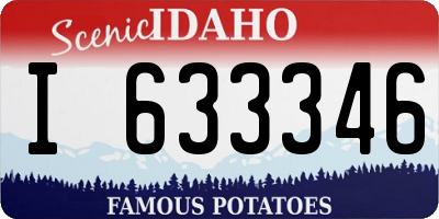 ID license plate I633346