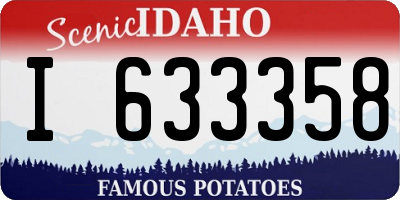 ID license plate I633358