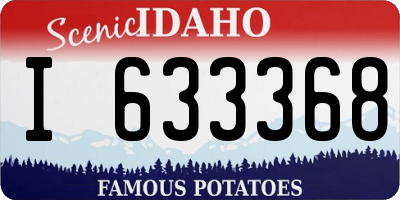 ID license plate I633368