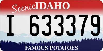 ID license plate I633379
