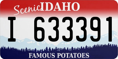 ID license plate I633391
