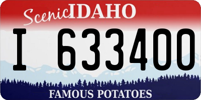ID license plate I633400