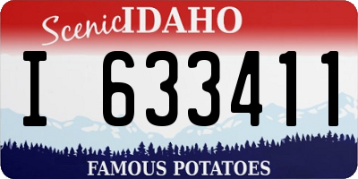 ID license plate I633411
