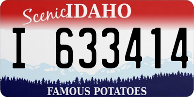 ID license plate I633414