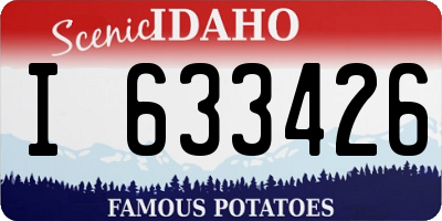 ID license plate I633426
