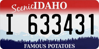 ID license plate I633431