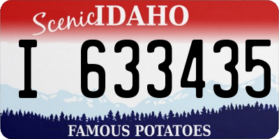 ID license plate I633435