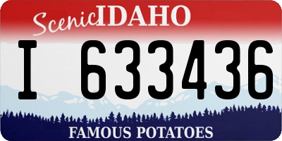 ID license plate I633436