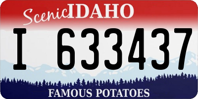 ID license plate I633437