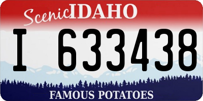 ID license plate I633438