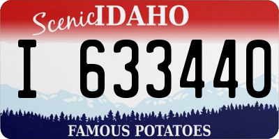 ID license plate I633440