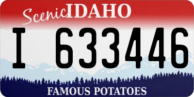 ID license plate I633446