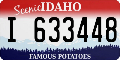 ID license plate I633448