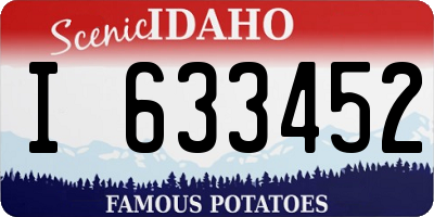ID license plate I633452
