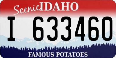 ID license plate I633460