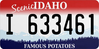 ID license plate I633461