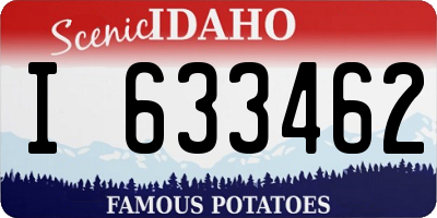 ID license plate I633462