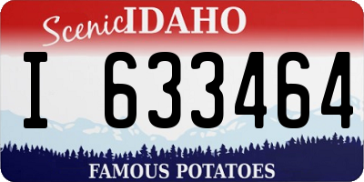 ID license plate I633464