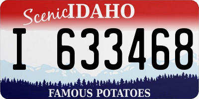 ID license plate I633468
