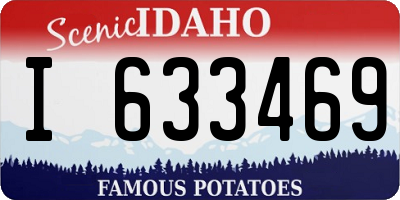ID license plate I633469