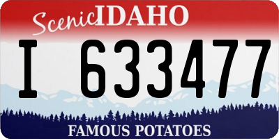 ID license plate I633477